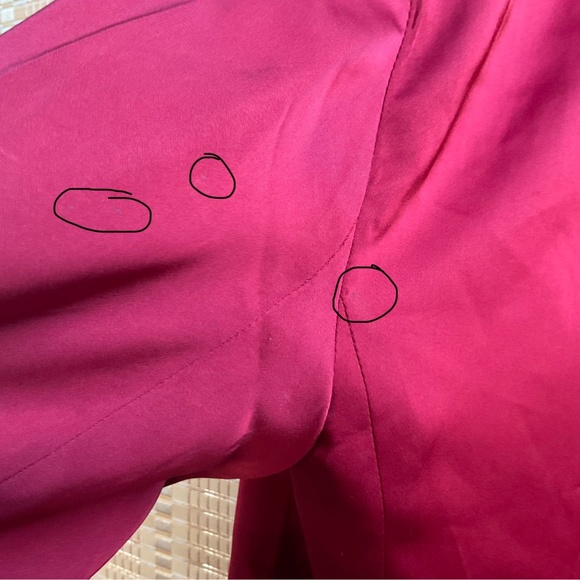 Ann Taylor The Longline Blazer in Satin Gingham Red size 2 - Picture 12 of 13